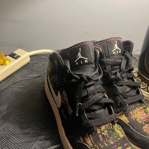 Nike Shoes Nike Air Black Floral Sneakers Poshmark